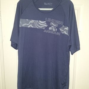Under Armour Heat Gear Loose Graphic Short Sleeve Tee Shirt Men's sz XXL.